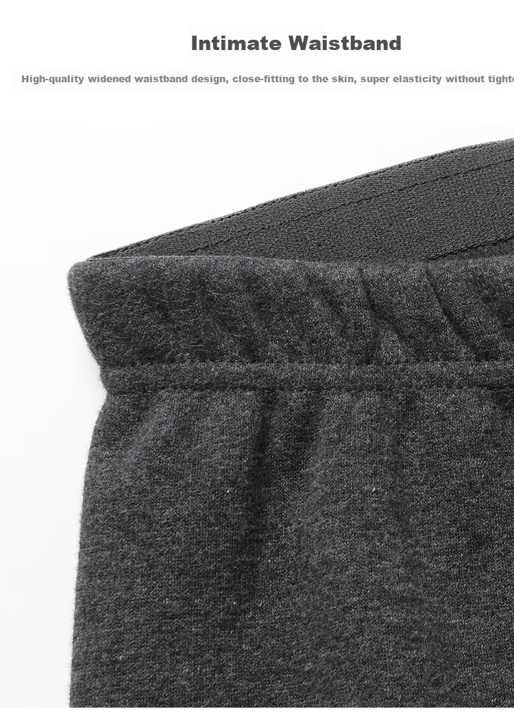 Yiershuang Autumn And Winter [4-Layer Thickened] Men's Patch Knee Warmers, Fleece-Lined Cotton Long Pants, Thermal Underwear for Me 4