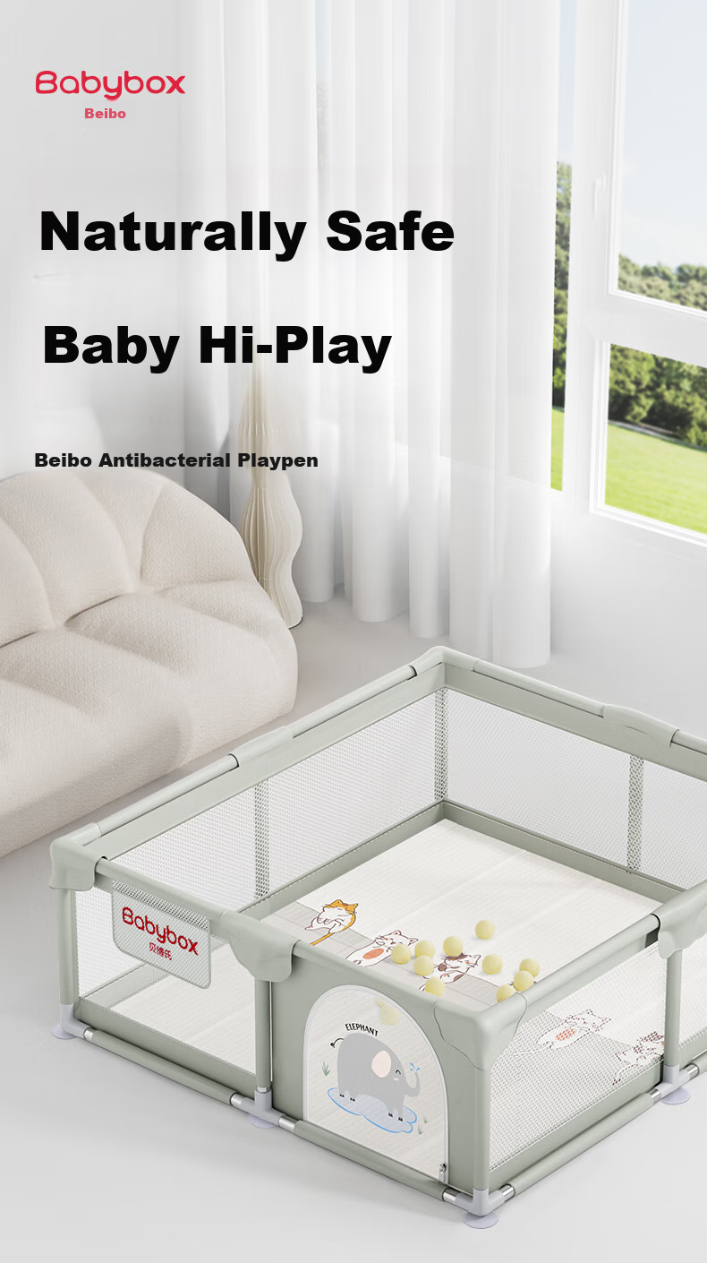 Beiboshi Babybox Antibacterial Baby Playpen, Crawling Mat, Fence, Baby Play Mat, Floor Fence 1