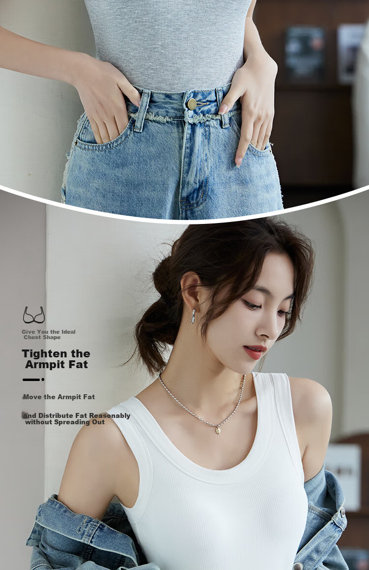 LangSha Women's Camisole Tank Top with Built-In Bra Pads, Modal Undershirt, Spring New Style, No Need to Wear Underwear, Beautiful Back Design, Outer Wear Base Layer 7