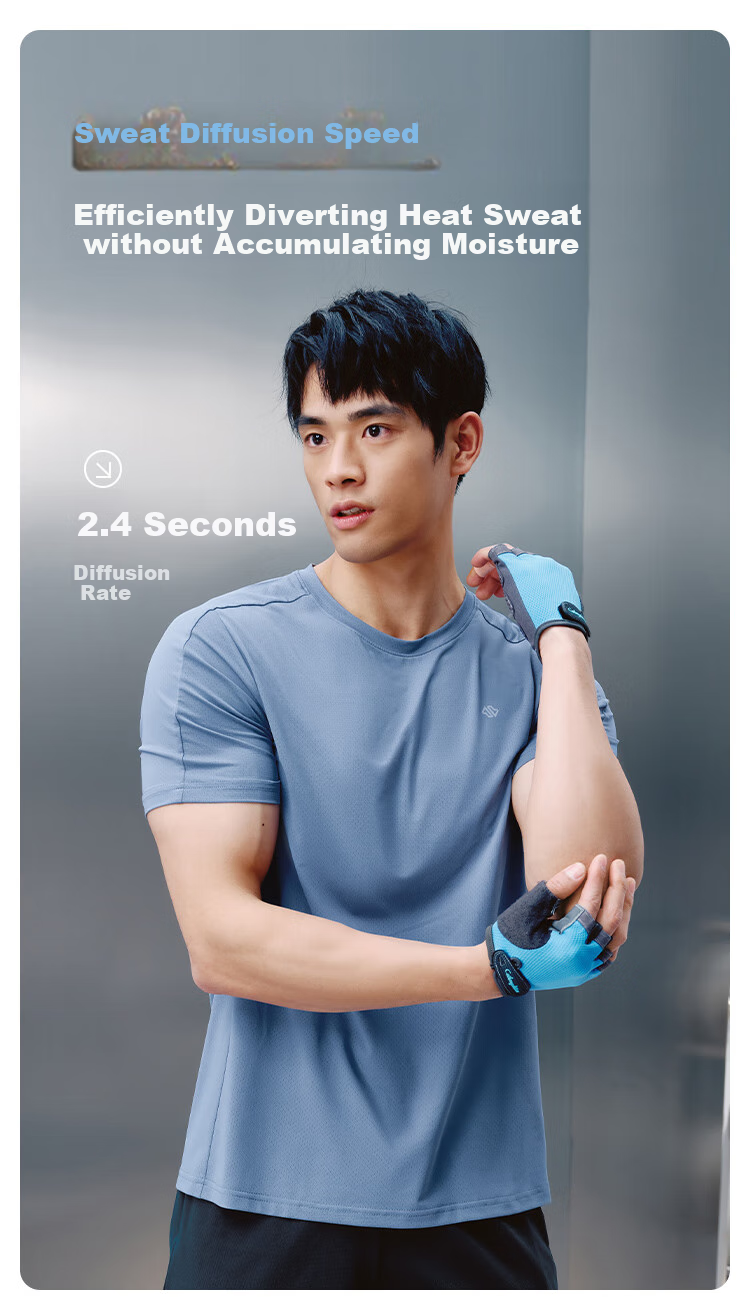 JD Original [Ultra-Fast Drying] Men's Sports Short-Sleeve T-Shirt for Running, Fitness, Outdoor Summer Wear, White, 2XL 6