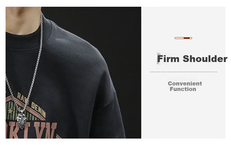 JEEP SPIRIT Heavyweight Crewneck Sweatshirt Men Spring Trendy Brand Printed Plus Size Long Sleeve Shirt Dark Gray 2XL 4