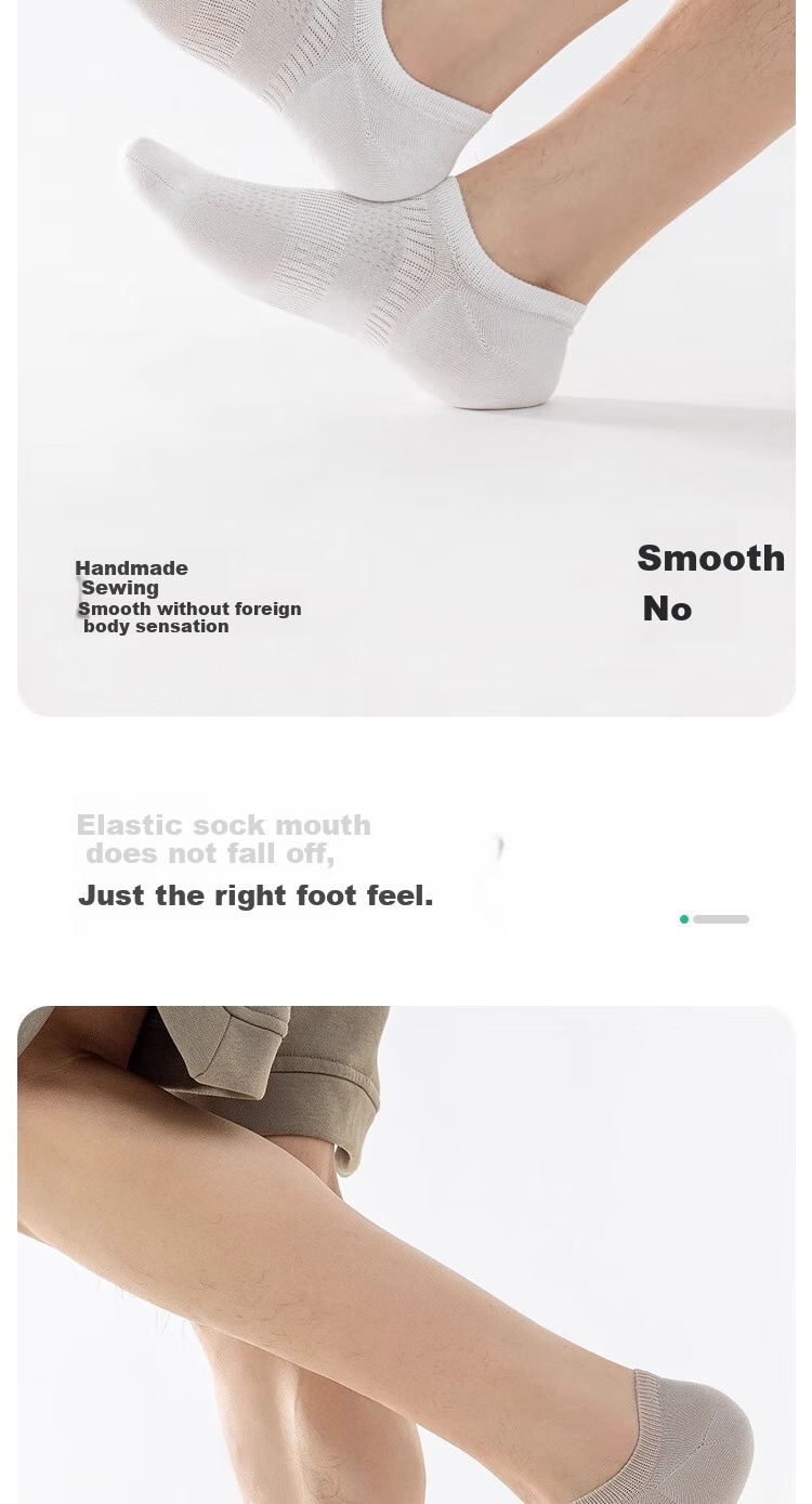 Qin Xiang Jian Men's Socks 100% Modal Autumn and Winter Thin Boat Socks Anti-odor Sweat-absorbent Breathable Invisible Short Socks 8