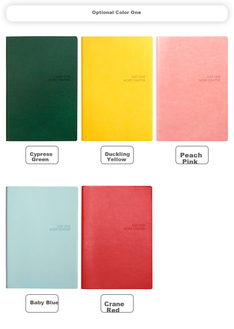 Chenzao Reading Handbook A5 Quote Reflection Notebook 256 Pages Can Record 50 Books 5 Colors Available - Meilade Brow 2