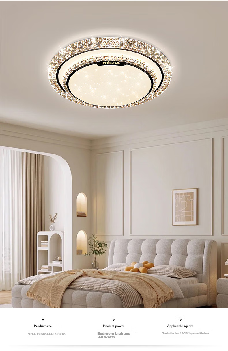 MICOE Living Room Light, Modern And Simple, Stylish LED Ceiling Lamp, Bedroom And Dining Room Main Light, Zhongshan Lighting Fixture 18