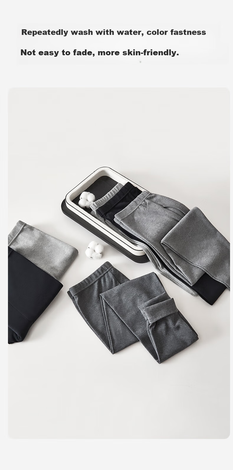 Hengyuanxiang [Winter New Arrival] Men's Autumn Long Johns, Single Piece Pure Cotton Thin Men's Cotton Thermal Underwear, Warm Base Layer Pants, Basic Undershirt 8
