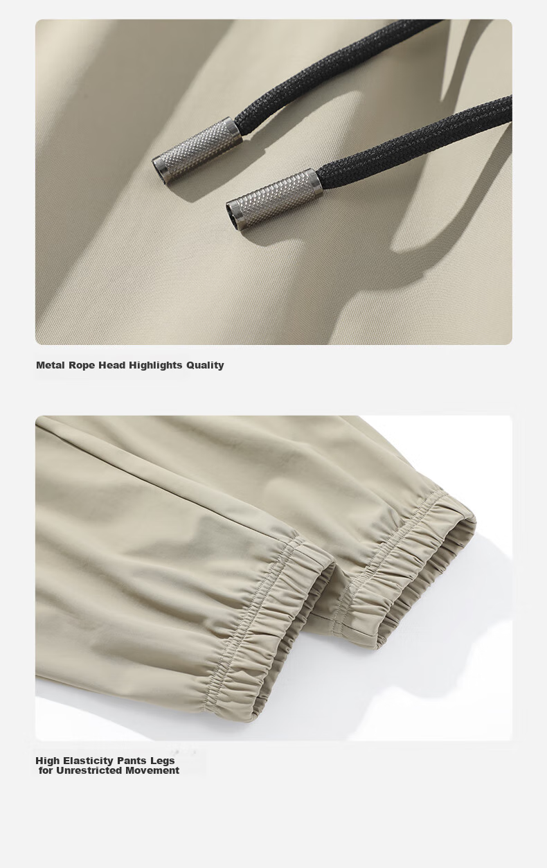 Warrior Summer Ice-Feel Tapered Pants for Men, Slimming And Heightening Effect, Loose-Fitting Trousers, Quick-Dry Thin Sports Long Pants for College Students YD 12