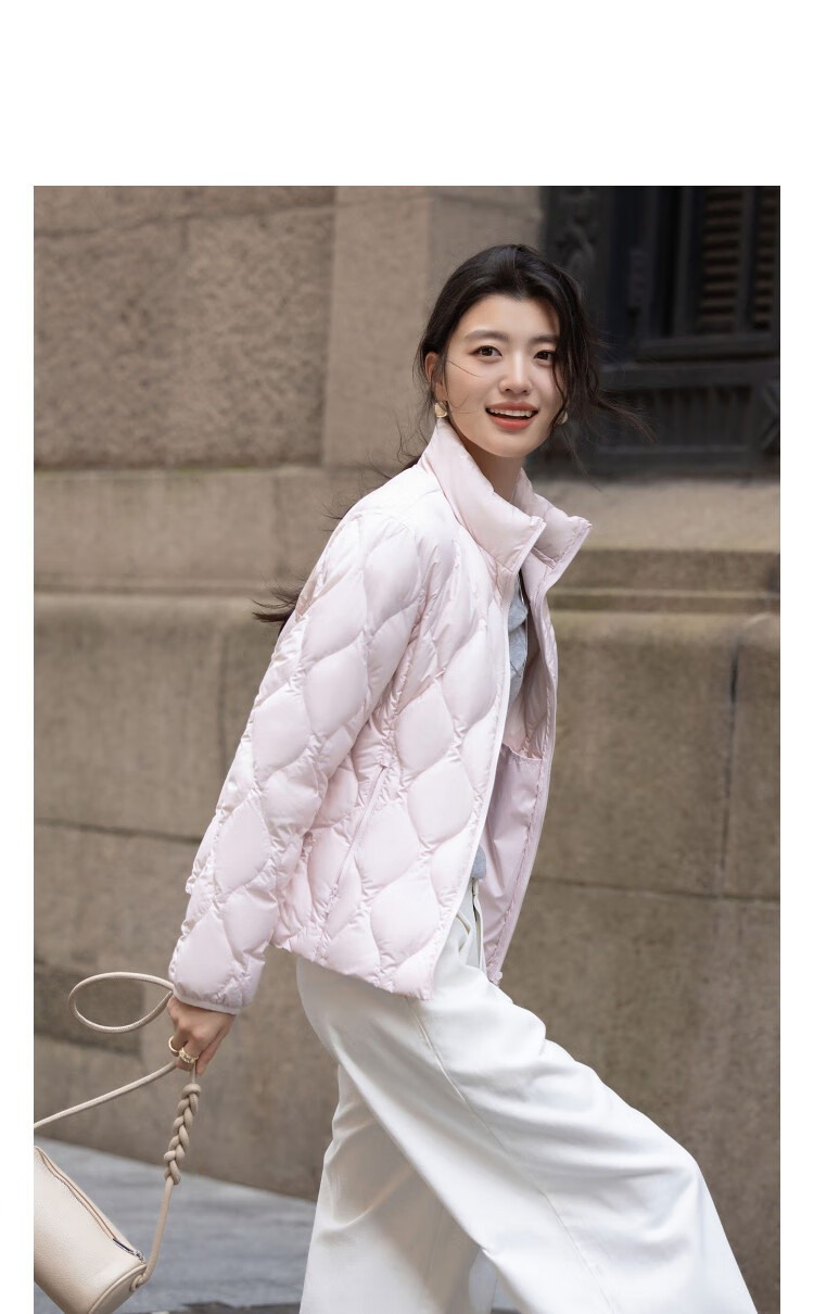 DME Volcanic Rock High-Strength Heat Storage Winter 90% Duck Down Aerogel Antibacterial Double-Layer Linerless Women's Down Jacket 2