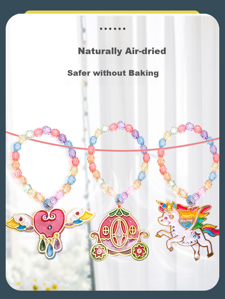 Xixia Children's Paint Fan, Small Store Handmade DIY Mini Round Fan Making, Street Vending Toy, Complete Material Kit, Girl's Birthday Gift 7