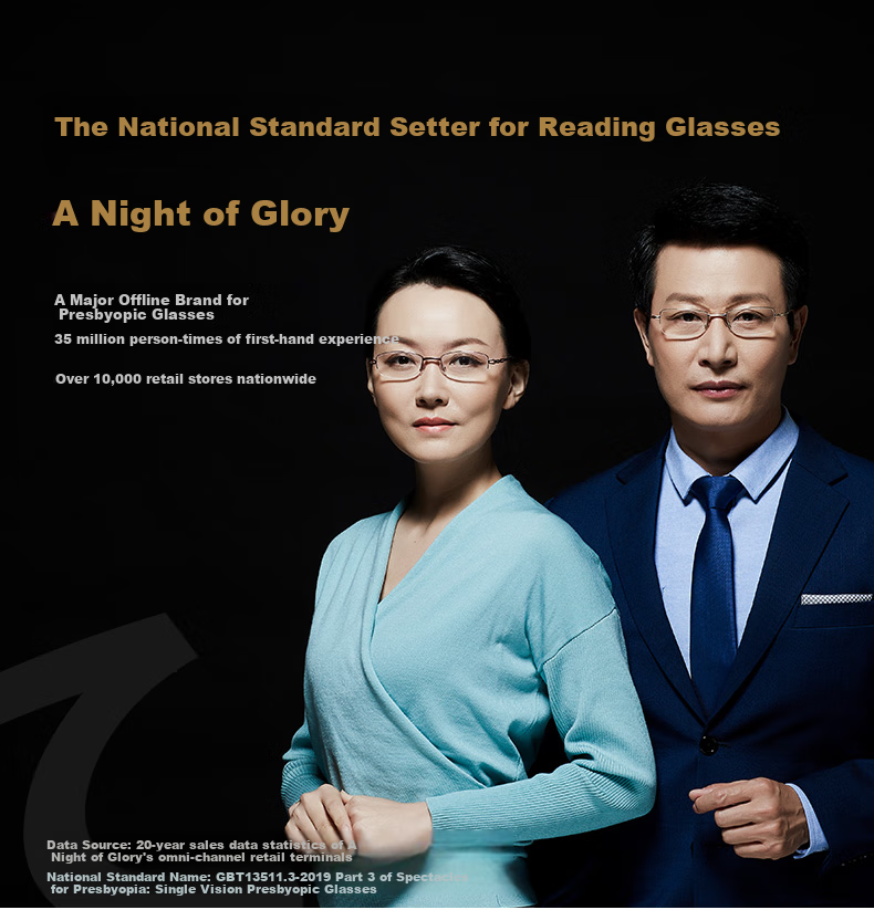 Xiyanghong Reading Glasses, Bifocal, Anti-Blue Light, High Definition, Smart Zoom, Foldable, for Elderly, Reading Glasses 9014, Gold Color, 300 Degrees 1