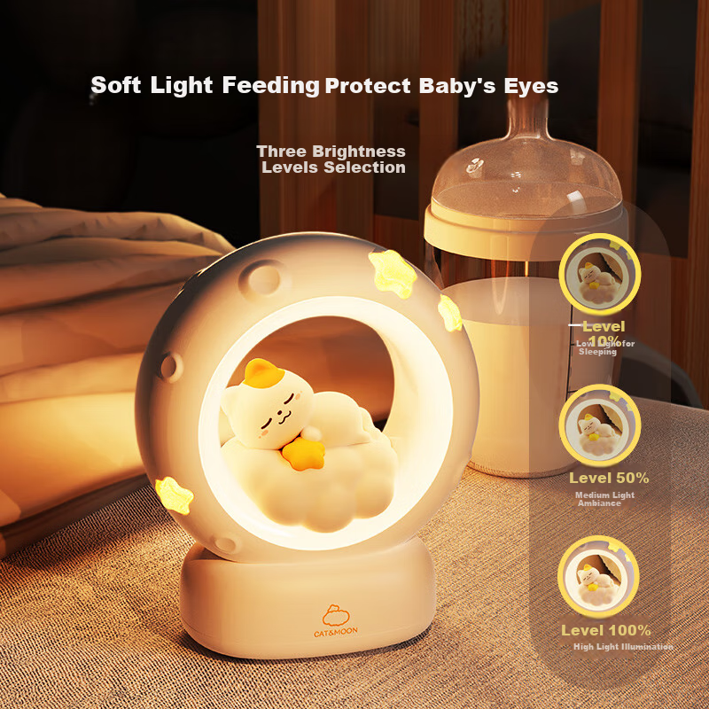 Xifeng Night Light, Bedroom Sleep Lamp, Children's Eye Protection Bedside Lamp, Birthday Gift for Girls, High Aesthetic Value And Practical
