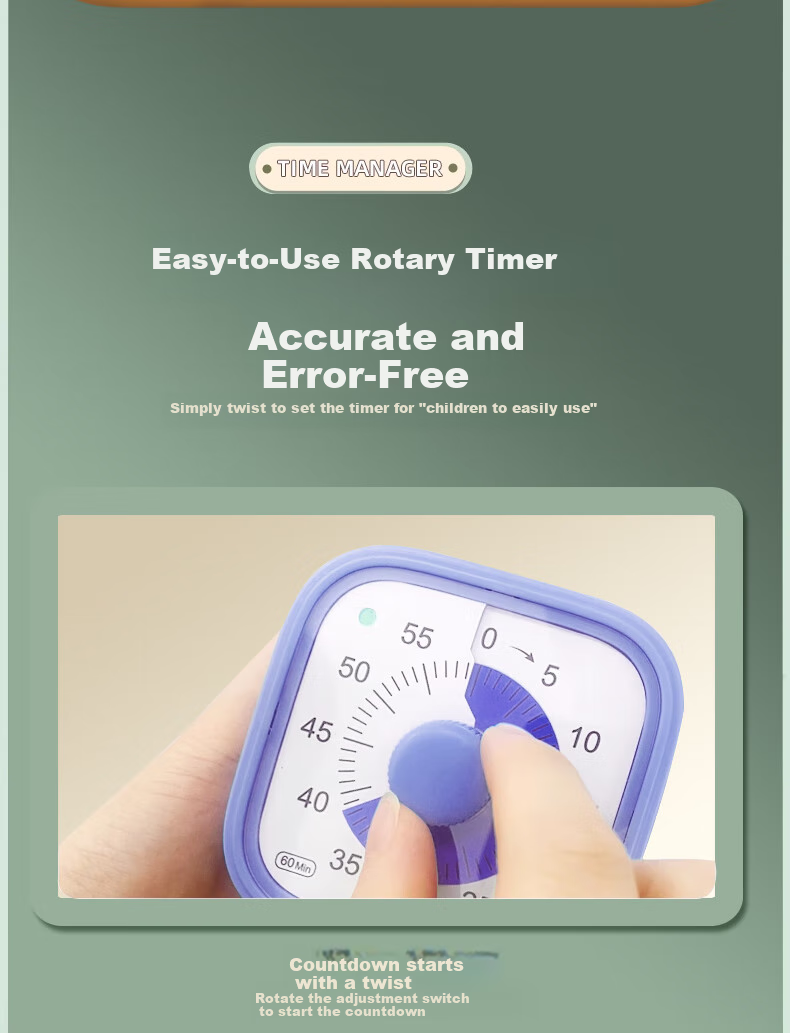 Beianxing Kitchen Timer, Time Management Device, Visual Kitchen Timer, Children's Learning-Specific Countdown Reminder, Alarm Clock, Rechargeable Model, Visual Gift 5