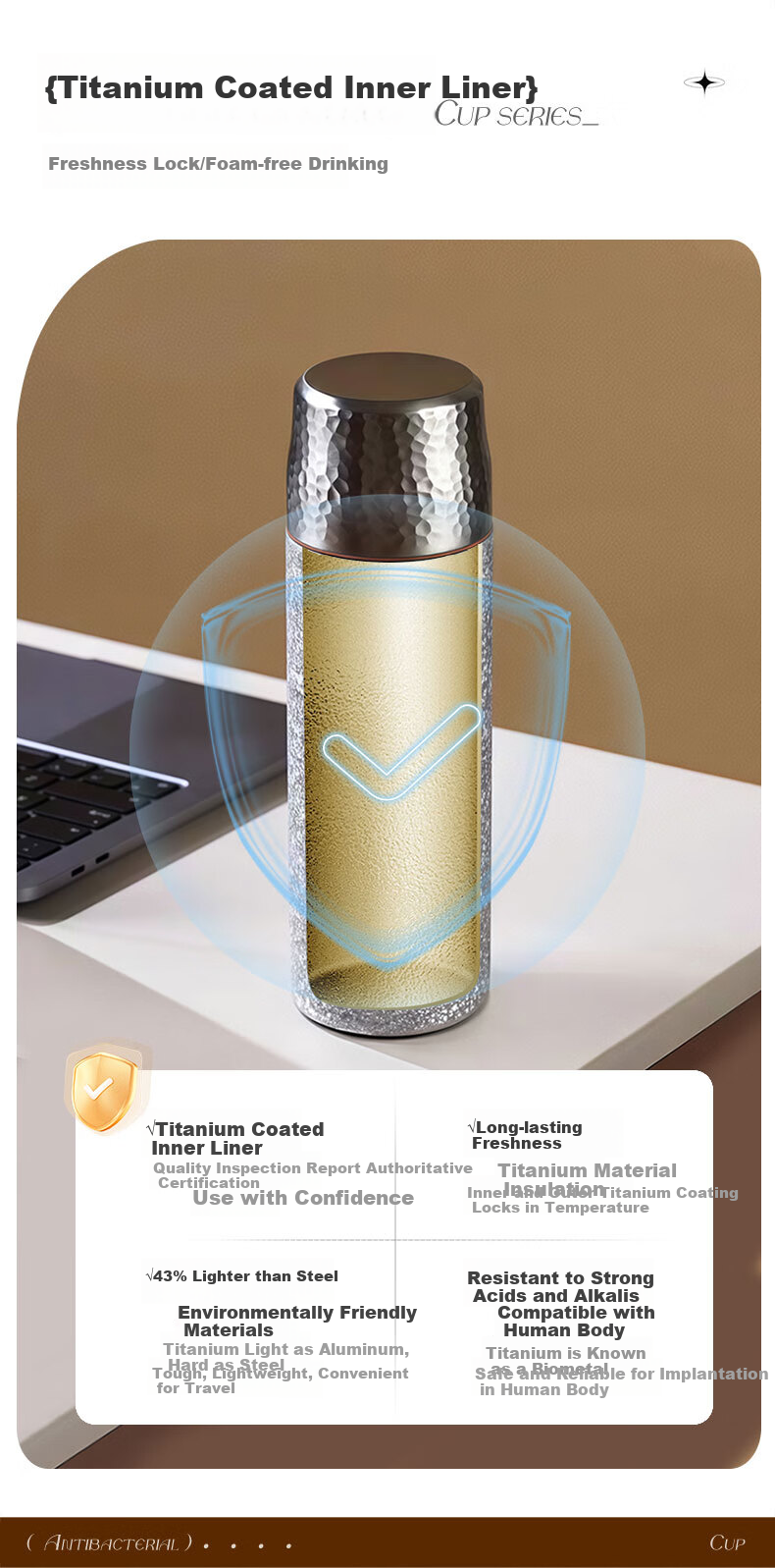 Jiwusenlin Titanium-Coated Insulated Mug, Business Portable High-End Tea Infuser Cup for Men And Women, Qixi Valentine's Day Gift 3