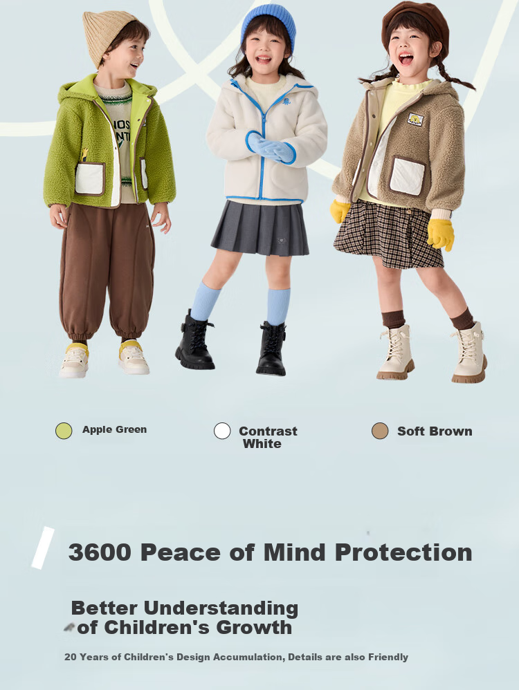 BALABALA Children's Clothing, Girls' And Boys' Outerwear, New Autumn And Winter 2025 Collection, Fleece Anti-Static Warm Jacket, 209425105202 4