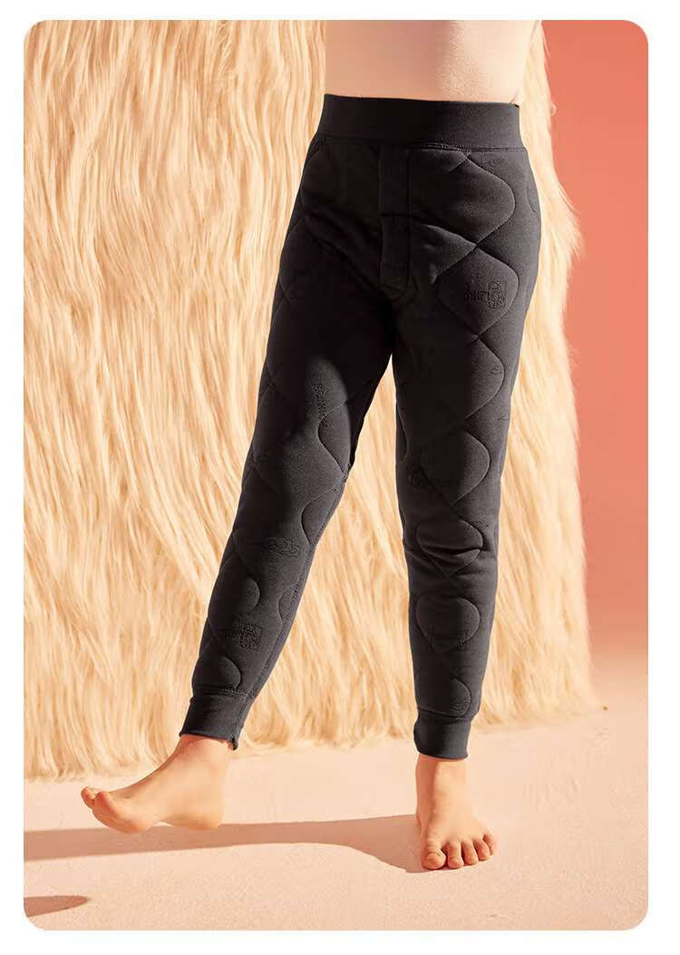 Hodo Children's School Uniform Magic Cotton Pants Girls Warm Pants Inner Wear Youth Winter Fleece Thickened Boys Warm Pants 3