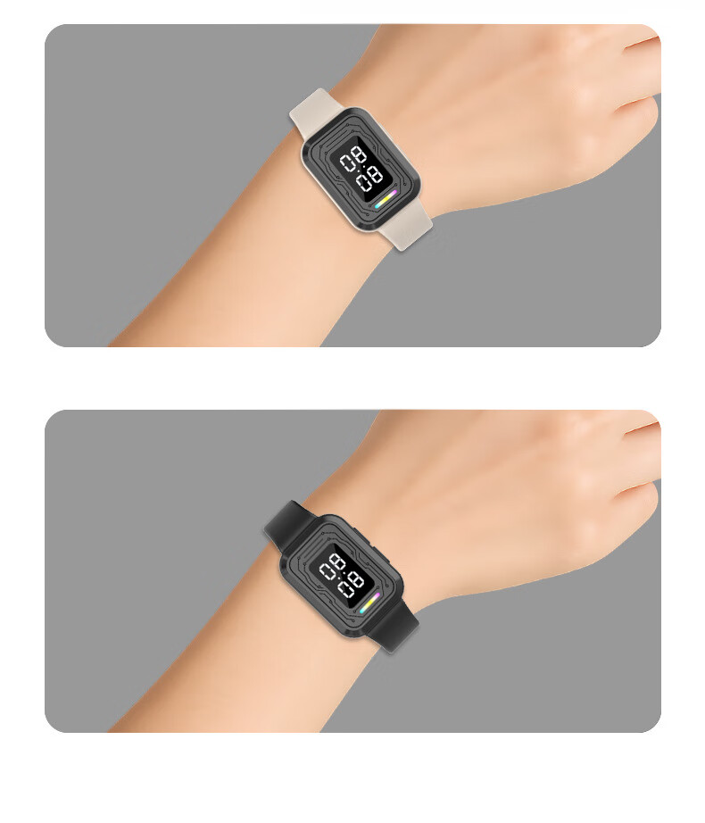 Beifute Anti-Static Wristband Human Body Static Electricity Eliminator Smart Wireless Bracelet Static Discharge Device Unisex Adult Wrist Strap Graphite Black 2