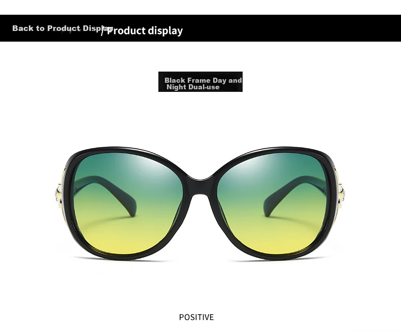 Lafudelu Women's Day And Night Sunglasses for Driving, Anti-UV, Anti-Glare, Polarized Driving Glasses with Reduced Glare for High Beam 9