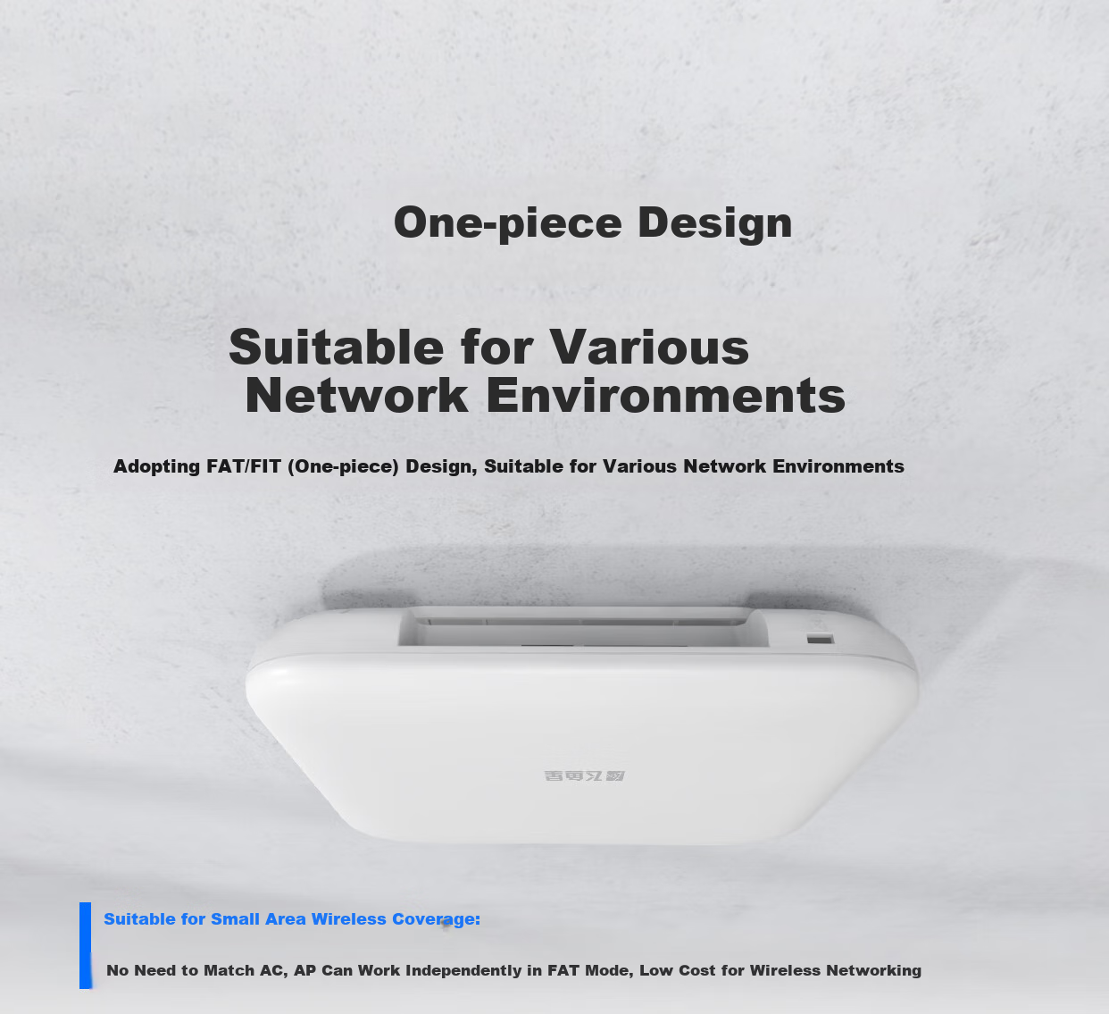 VOLANS WiFi 6 AX1800 Dual-Band Gigabit Ceiling-Mounted AP, Enterprise-Grade Commercial High-Power WiFi Wireless Access Point, Standard POE Power Supply, VP1800G-AX 11