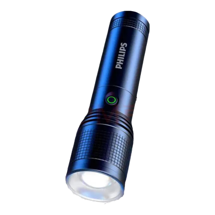 PHILIPS High-Power Flashlight, Zoomable Long-Range Ultra-Bright, Type-C Charging, for Home And Outdoor Use, Camping Light, Emergency Light SFL6166
