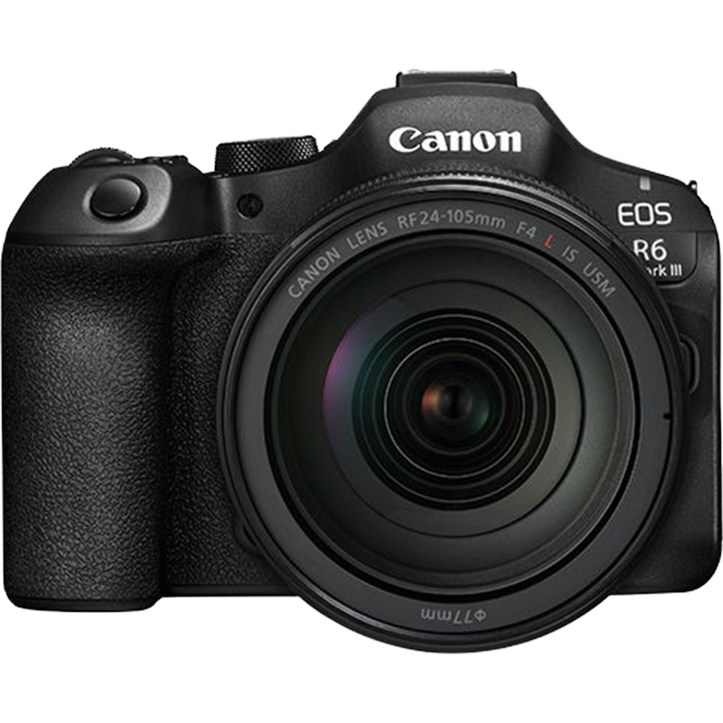 Canon R63 Mirrorless Camera, 4K Video Professional Vlog Live Streaming Shooting R63 Portrait Travel Dedicated R6 Third Generation Full-Frame Mirrorless Flagship, 24-105 Kit [Small Three-Yuan]