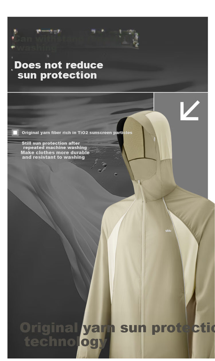 Beneunder Sun Protection Jacket for Men, Lightweight UV-Resistant Water-Repellent Outdoor Fishing Coat TS007 Moonlight Blue L 14