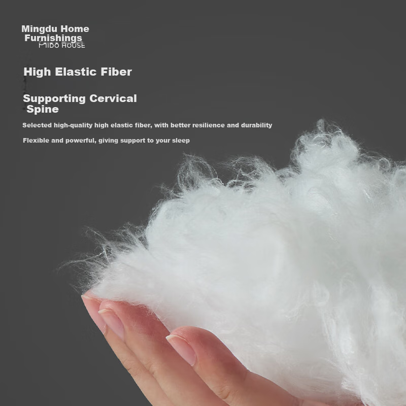 MIDO HOUSE Mingdu Pure Cotton Pillow Core, Hotel Double Pillow Core, Whole Pillow Core, One Pair for Home Use