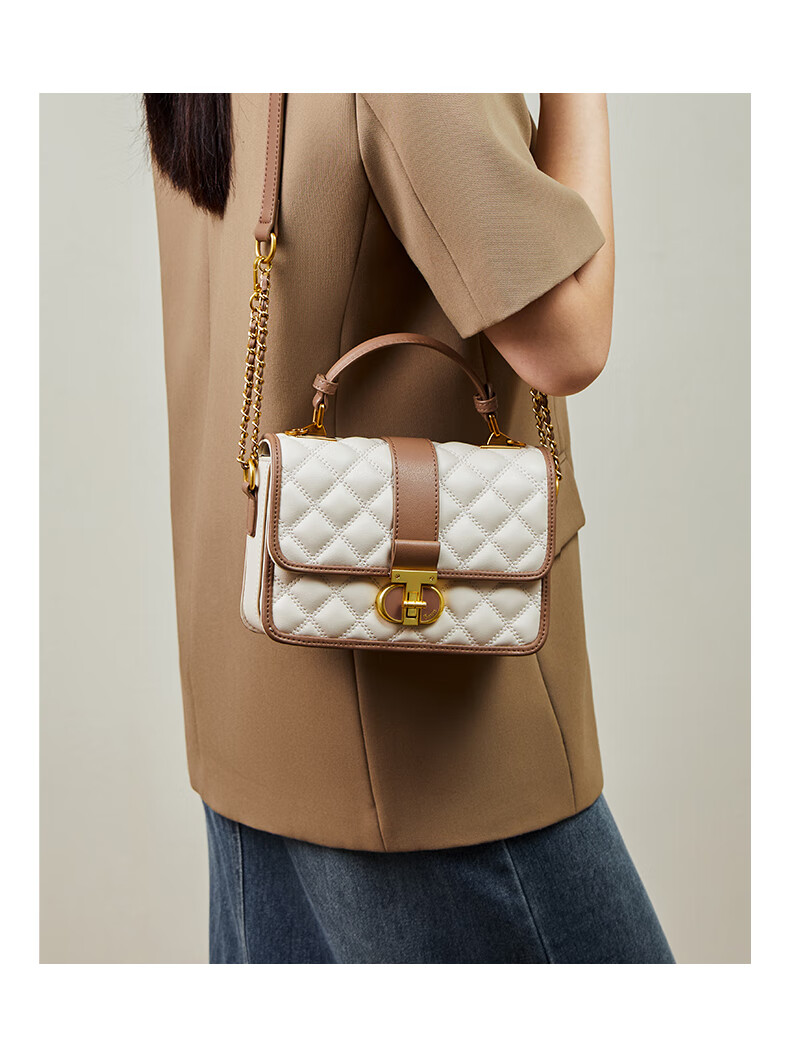 15MINS Women's Bag 2026 New Luxury Brand Quilted Chain Handbag Shoulder Bag Birthday Gift 18