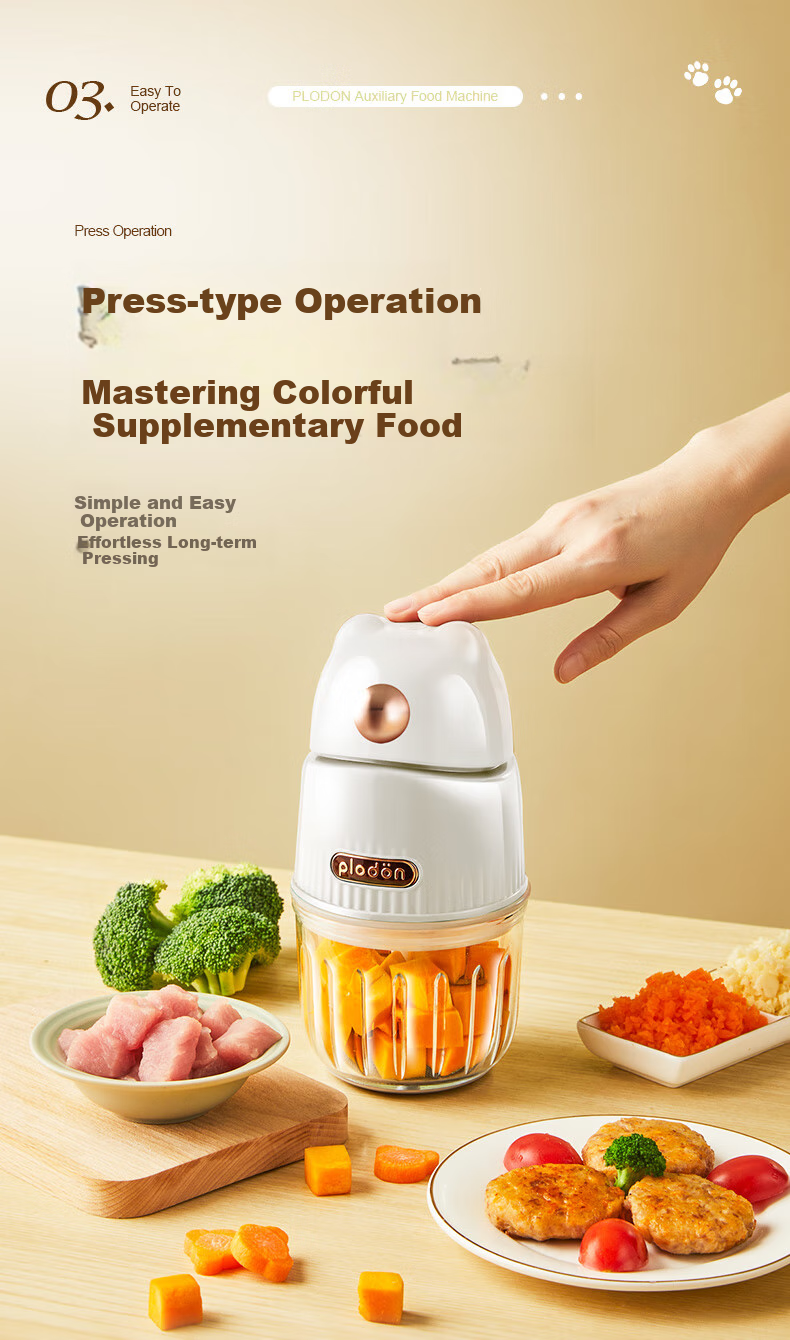 PLODON Baby Food Processor, Infant Food Grinder And Mixer, Multifunctional Baby Food Preparation Machine 11