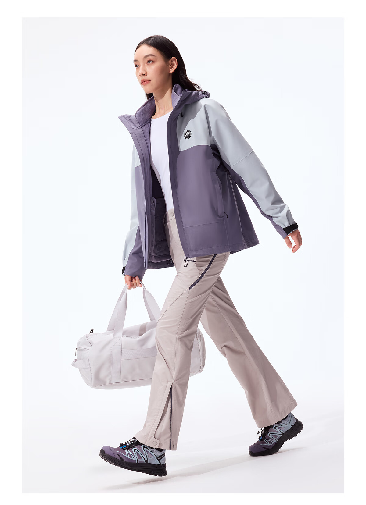 Panda Zhang Yuxi Edition [Rain Shell MAX] 3-in-1 Men's Windproof and Rainproof Hiking Jacket Autumn Winter Mountaineering Coat for Women 22