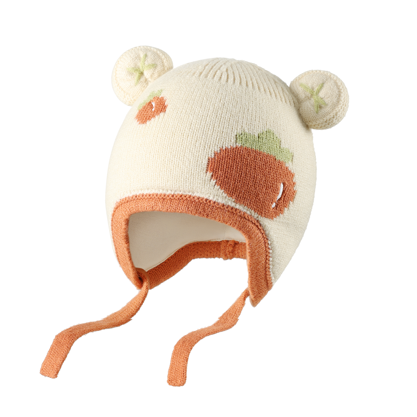 Beitais Baby Hat Autumn Winter Infant Boys Girls Wool Knit Warm Windproof Thickened Ear Protection Cap
