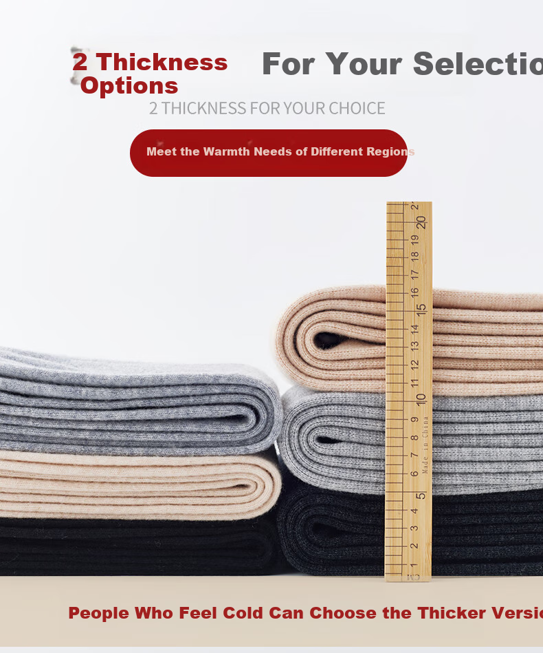Mengyangwang Women's 100% Pure Wool Thermal Underwear Leggings, Warm Base Layer Pants for Autumn And Winter, Thick Seamless Knitted Wool Pants 8