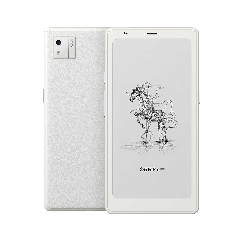 BOOX P6 Pro Little White Horse 6.13-inch E-Reader E-Ink Screen Portable Reading Tablet Moon Frost White