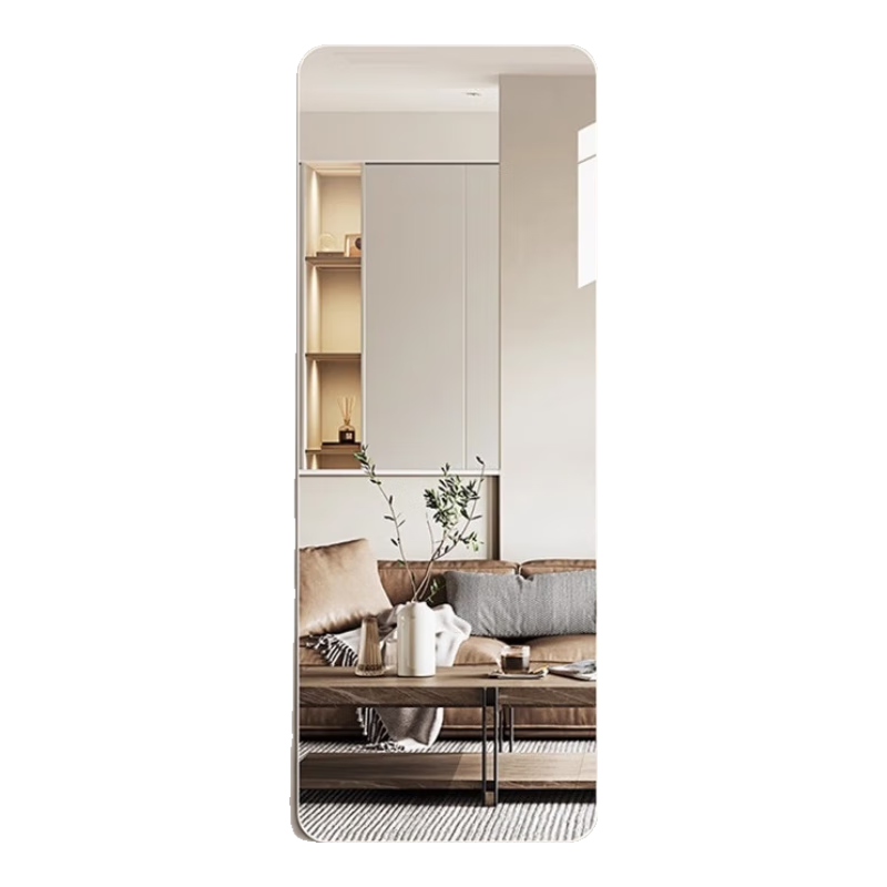 Qianxihuafu Full-Length Mirror, Wall-Mounted Dressing Mirror, Self-Adhesive for Home And Bedroom Use, Makeup Mirror, Hanging Adhesive Fitting Mirror, 50*150 Cm