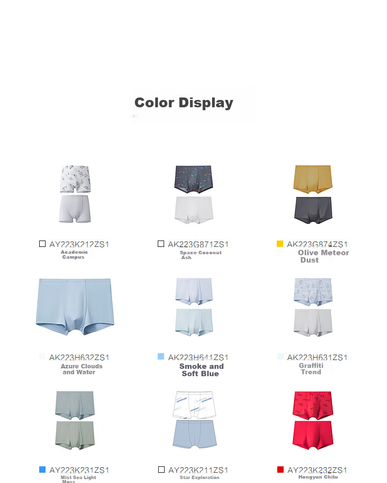 Aimer Kids Step-Up Shorts, Three-Step Youth Underwear, Modal Antibacterial Mid-Rise Boxer Briefs, 2-Pack, Smoky Cloud Soft Blue, Size 175 12