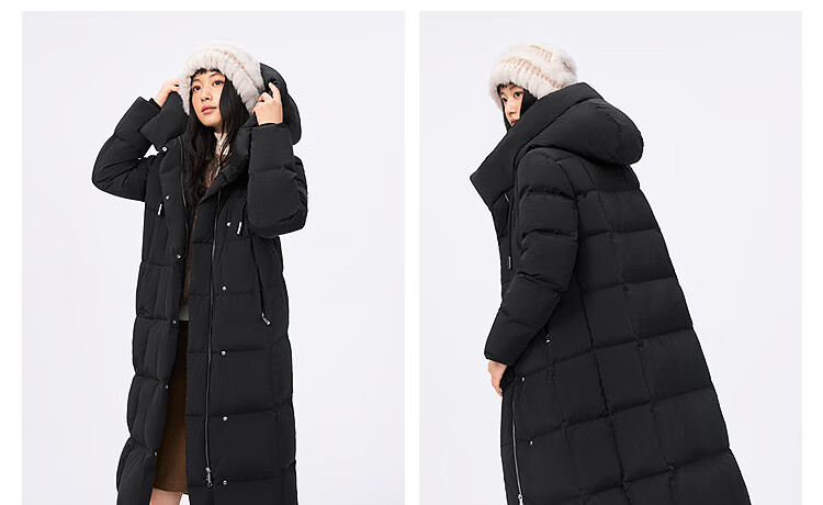 BOSIDENG 2025 Winter Classic Urban Casual Short Round Neck Hooded Down Jacket B250245184 2