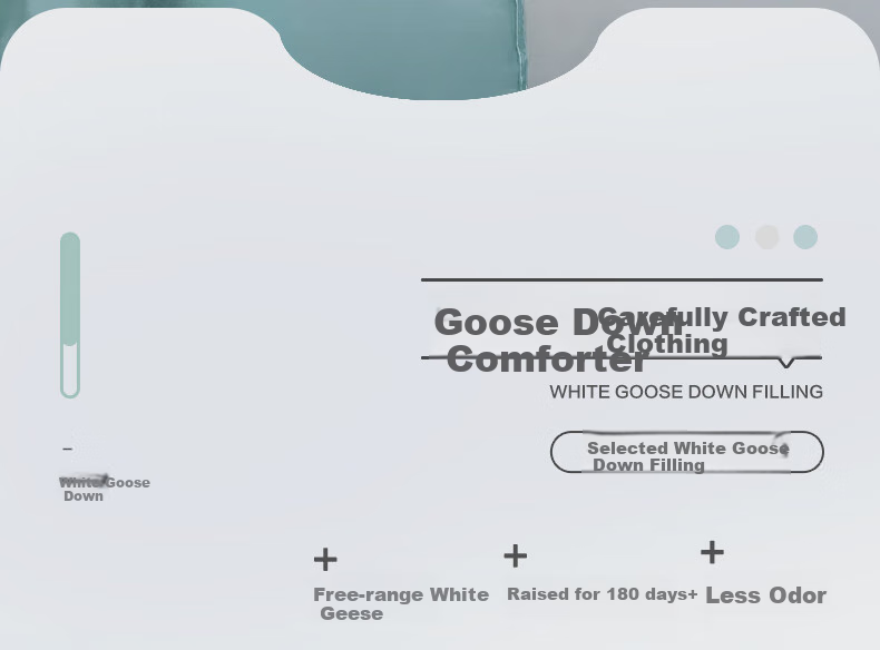 Fuanna 50% White Goose Down Quilt Spring and Autumn Double Comforter 600g Filling 203×229cm 4