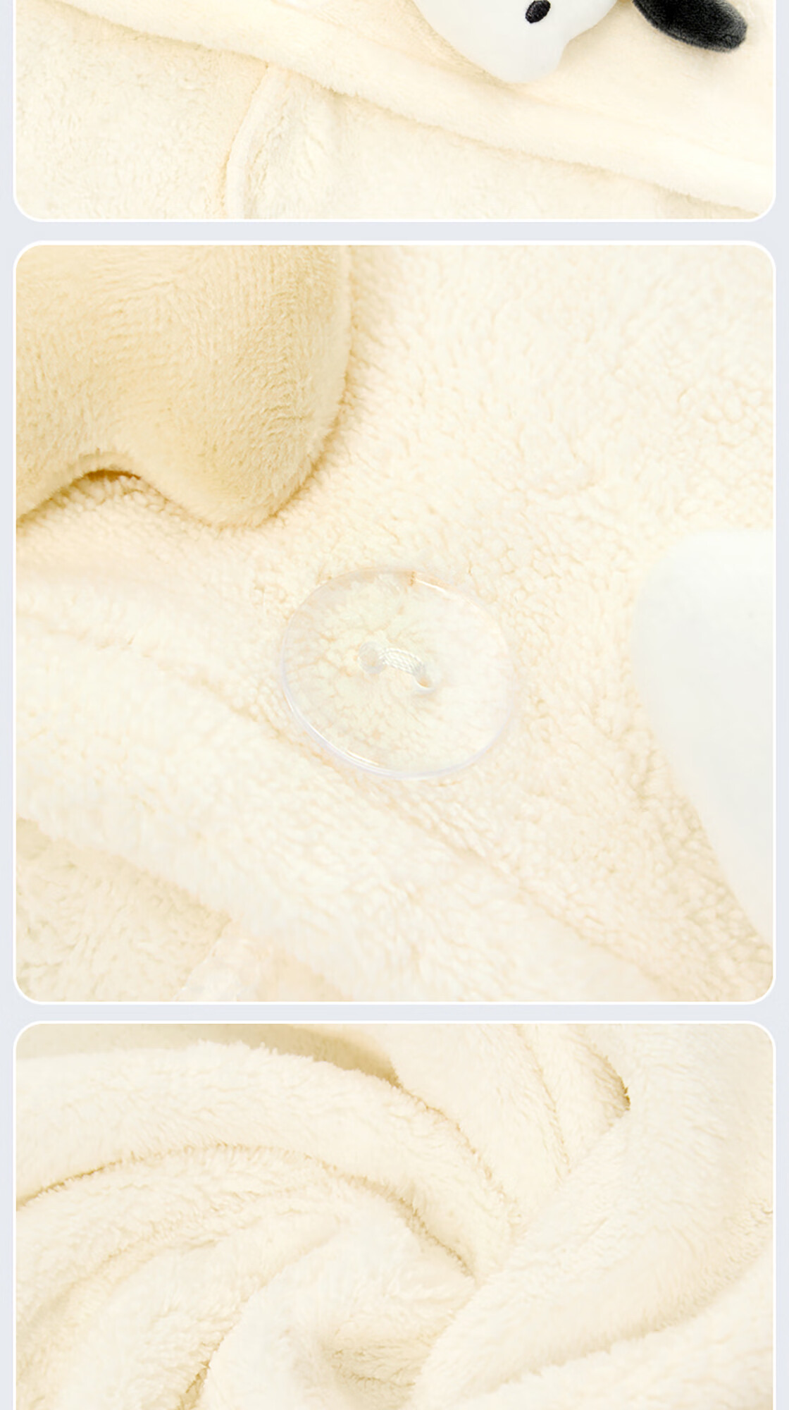 MINISO Line Dog Series Plush Hair Drying Cap Breathable Absorbent Thickened Fabric Collaborative Hair Drying Towel 4