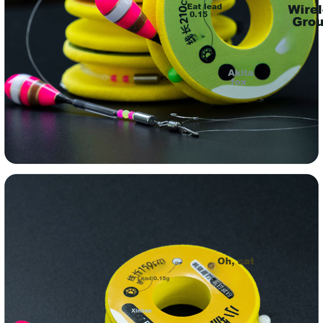 Xiangmao Fishing Line Set for Small Bait, Baition Carp Fishing Hook Line, Small Bait Float Set, Finished Product Stream Fishing Line Set 19