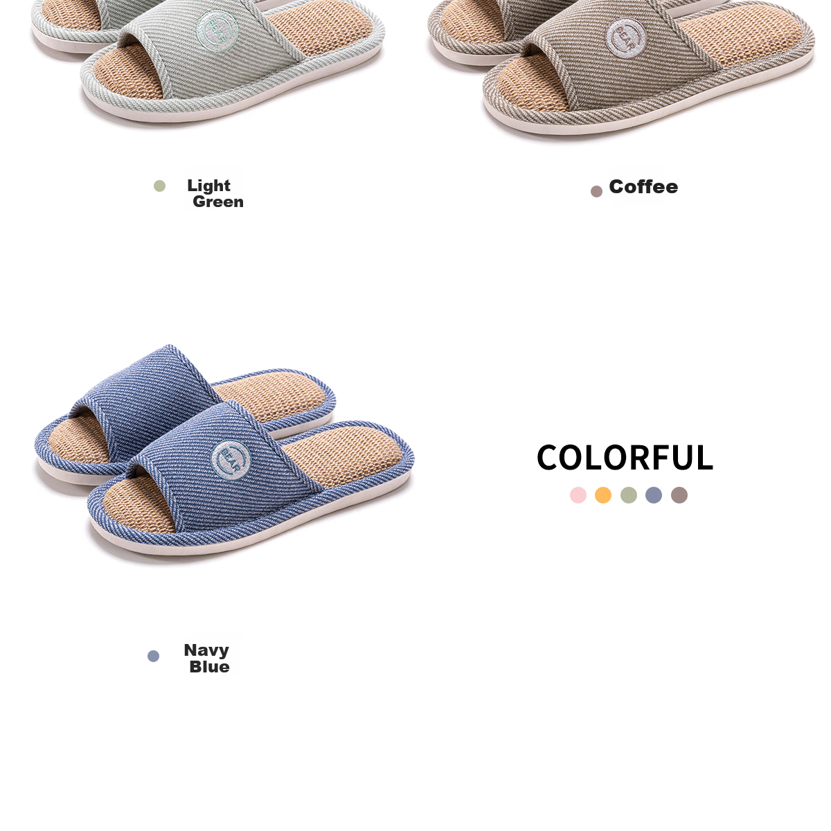 TZLDN Japanese-Style Linen Slippers, 2026 New Couple's Fabric Slippers, Home Non-Slip Men's Cotton Sandals for Indoor Use 15