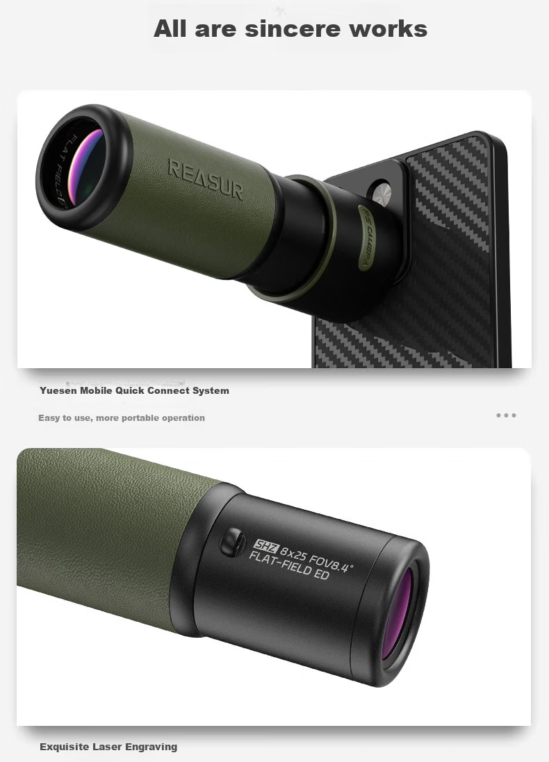 Yuesen High-Power HD Exploration Master Monocular Telescope Portable Waterproof Outdoor Day and Night Use 18
