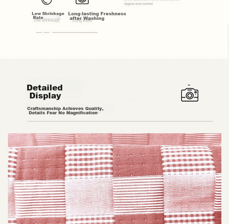 Ran Brand A-Class Antibacterial 100% Cotton Pillowcase Oil and Sweat Resistant Extra Large Thickened Pillowcase Pair 50*80cm 11