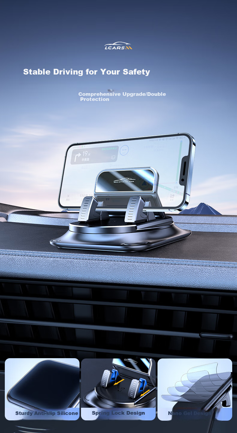 Dijialun Car Phone Holder, 2026 New Model, Center Console Suction Cup Mount for Dashboard, Universal Navigation Support Stand 10