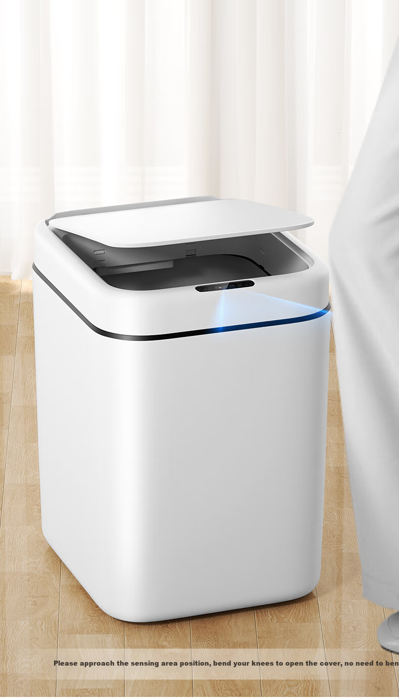 Wuyuehua Smart Sensor Trash Can, 13L Large Capacity, Battery-Powered, for Home Use in Bathroom, Living Room And Kitche 8