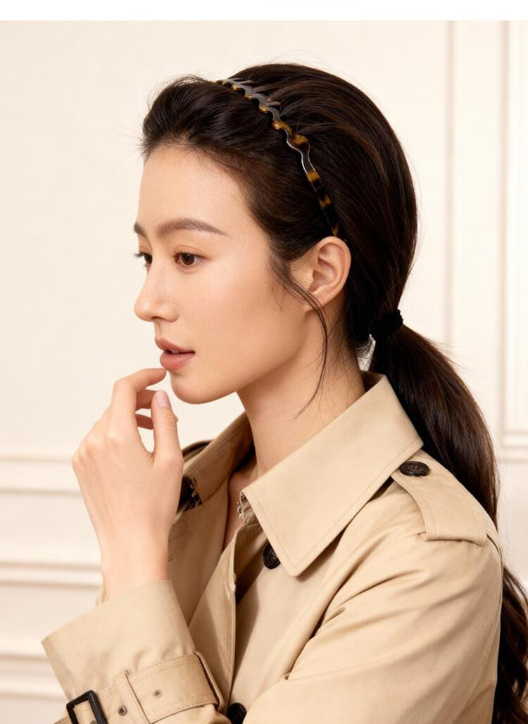 CHIMERA Vintage Acetate Wave Headband Non-Slip High Crown Hair Hoop Hair Clip for Women Birthday Gift 9