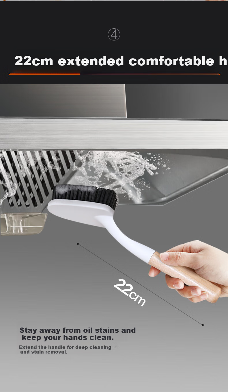 Dawei Floor Brush Cleaning Tool Bathroom Crevice Brush Triangle Brush Head Multi-Functional Cleaning Brush for Bathroom Walls K10 5