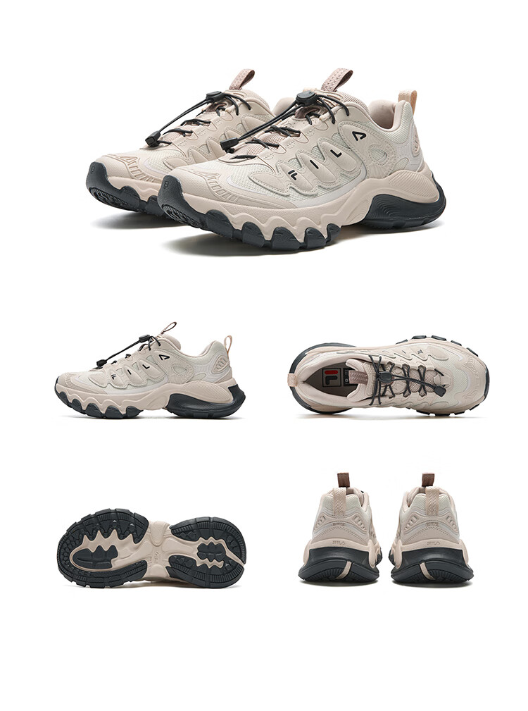 FILA Official Women's Mushroom Dad Sneakers 2026 Spring Casual Sports Shoes 40