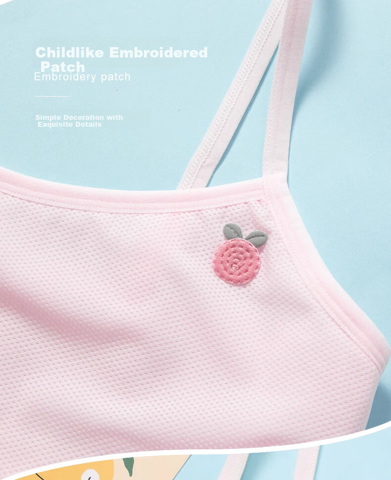 Dingguagua Girls' Underwear, Children's Underwear, Puberty Bra for Elementary School Students Aged 9-12, Girls' Camisole, Thin Summer Style 5