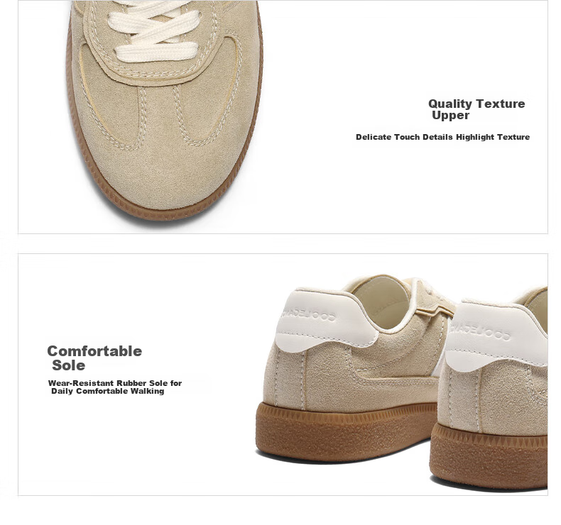 Belle Women's Shoes, Retro Forrest Gump Shoes, Training Shoes, Spring Simple Comfortable Versatile Casual Sneakers, B2685CM5, Apricot Color, Size 38 18