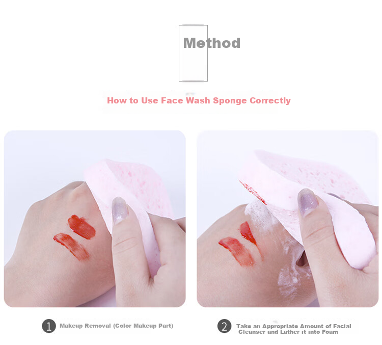 Meifuyu Wood Pulp Face Cleansing Pad (Set of 3 Boxes), Thickened Facial Cleansing Sponge, Makeup Remover Pad MF8718 13