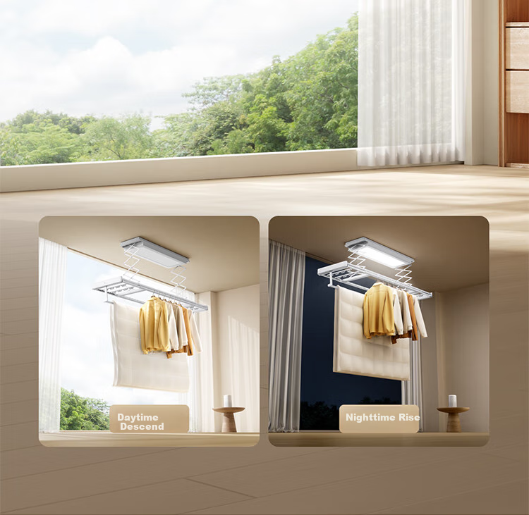 Mijia Smart Clothes Drying Rack 2 Pro [Subsidies], Xiaomi Electric Invisible Clothes Drying Rack, 3D Curved Dome Light 10