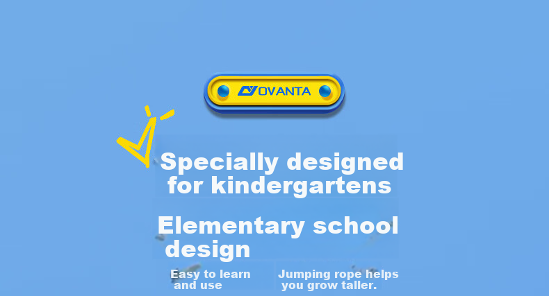 Oufanda Jump Rope for Children, Bamboo Joint Kindergarten First Grade Elementary School Beginner 3-5 Years Old Exam-Specific Adult Training Rope 3